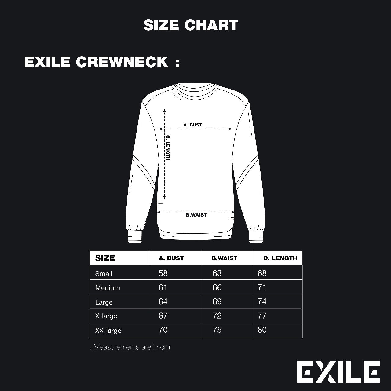 Exile Acid Washed Crewneck
