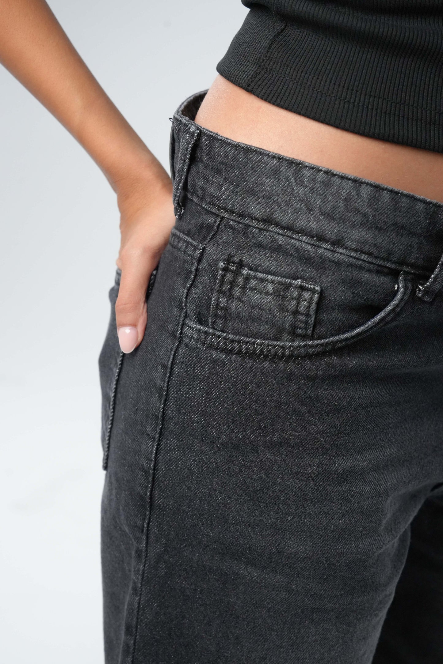 Denim Short - Black