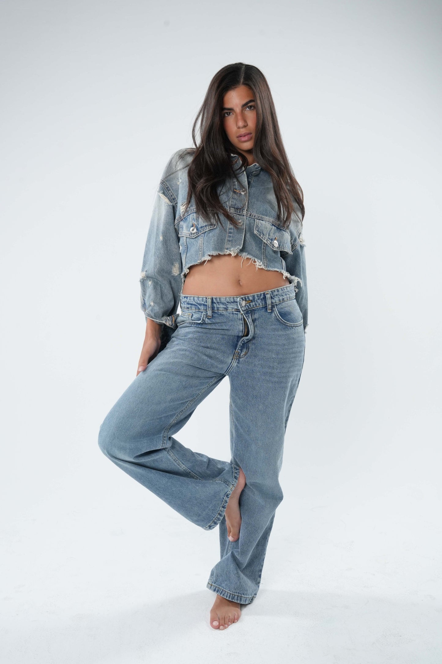 Low Waist Denim - Light Denim