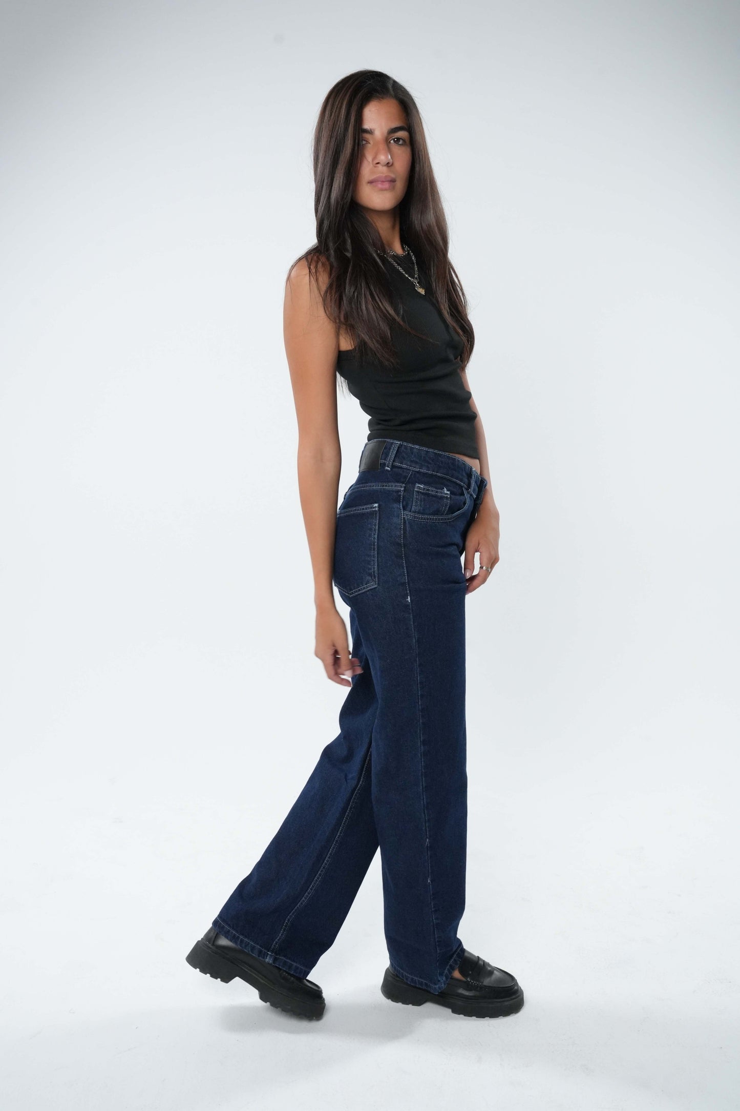 Low Waist Denim - Midnight Blue