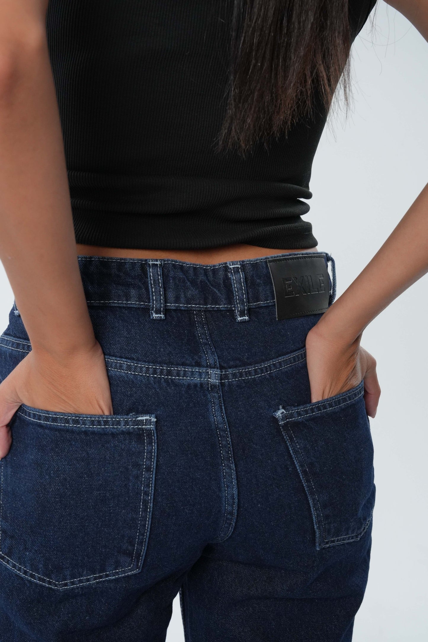 Low Waist Denim - Midnight Blue