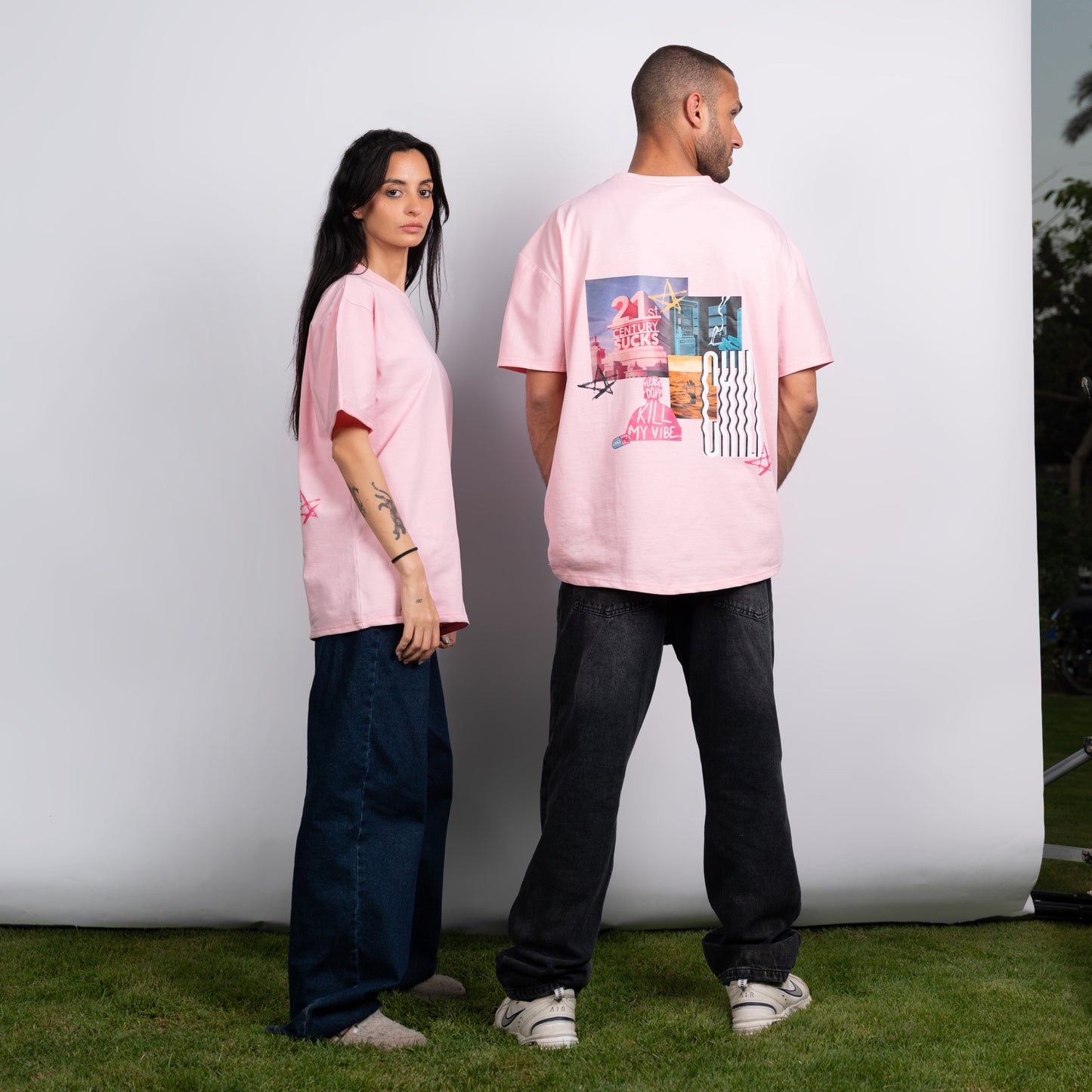 "21st Century Sucks" Oversized Tee