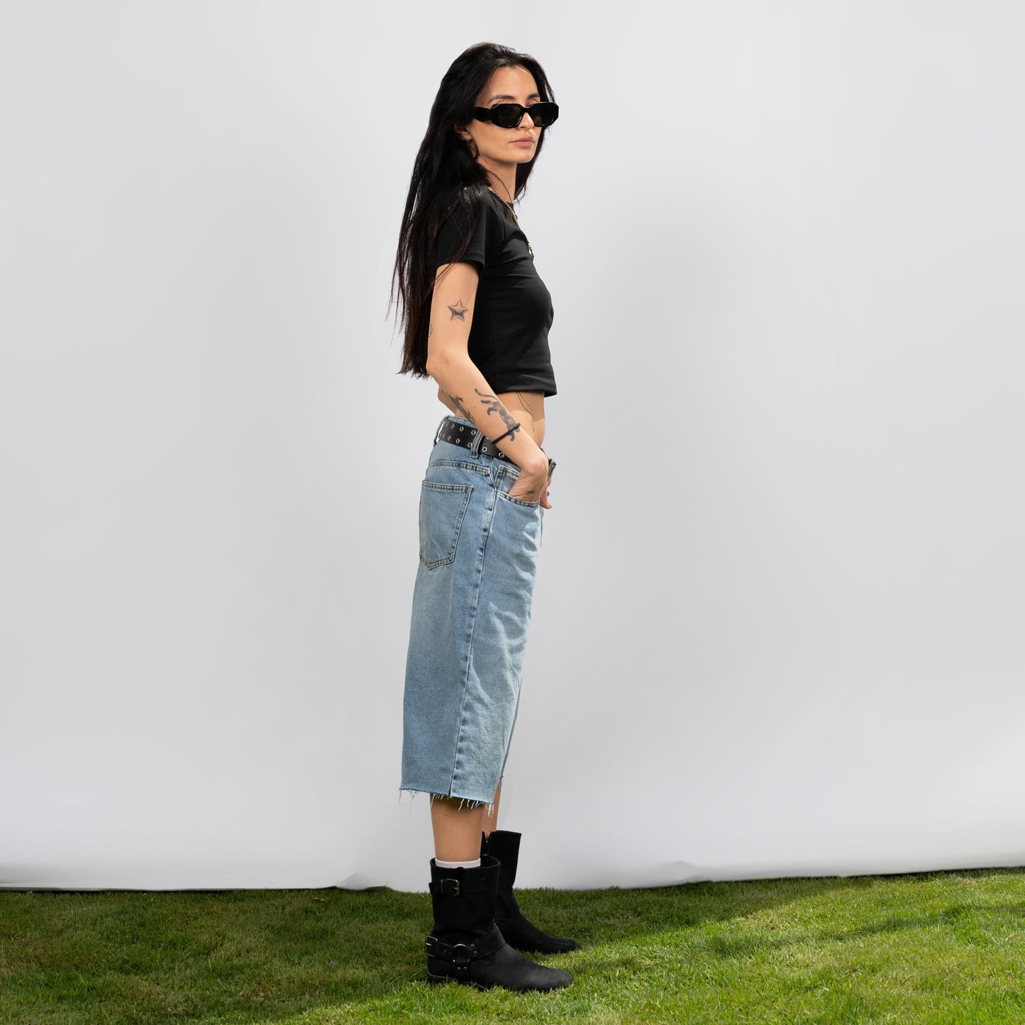 Short Sleeve Black Top