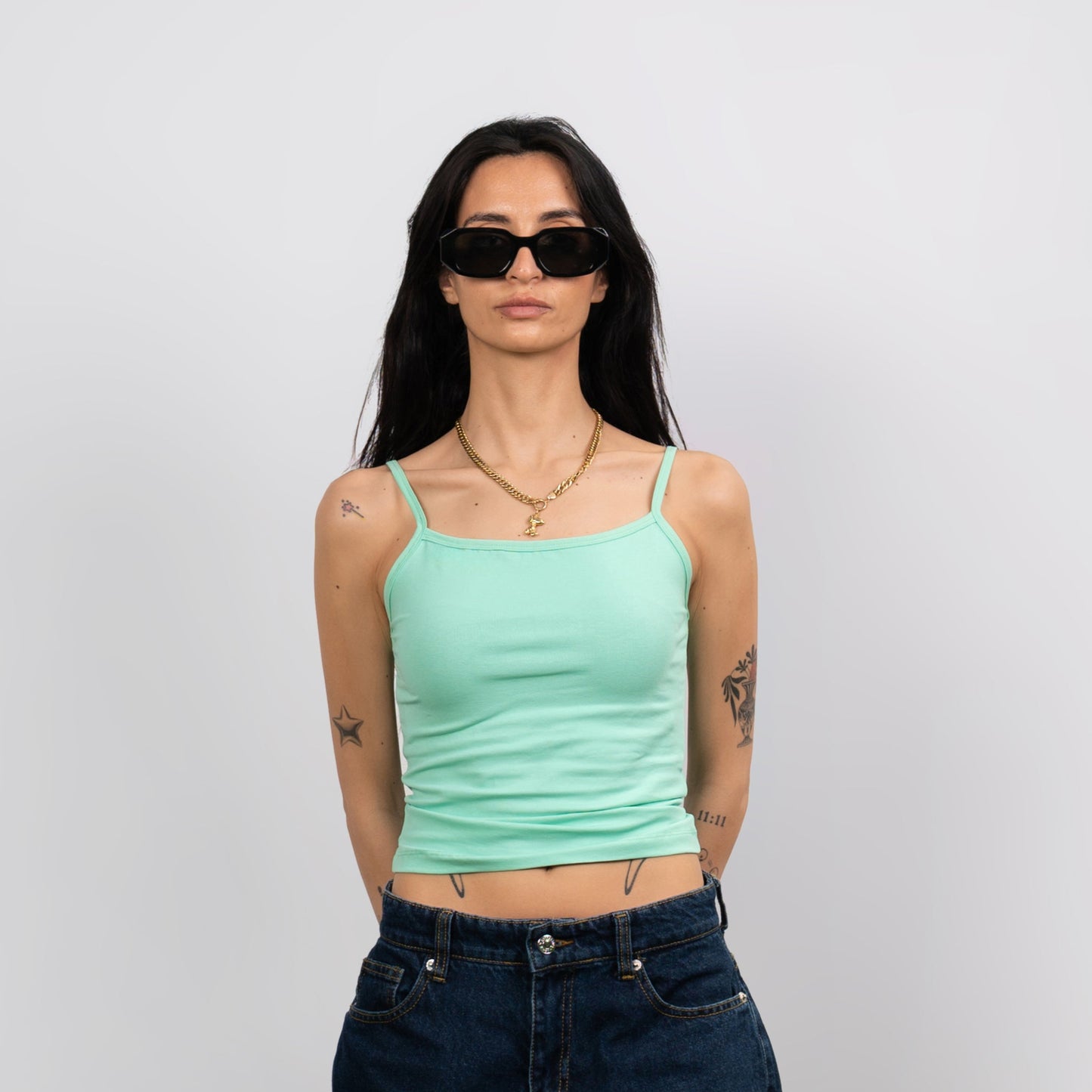 Strap Mint Top