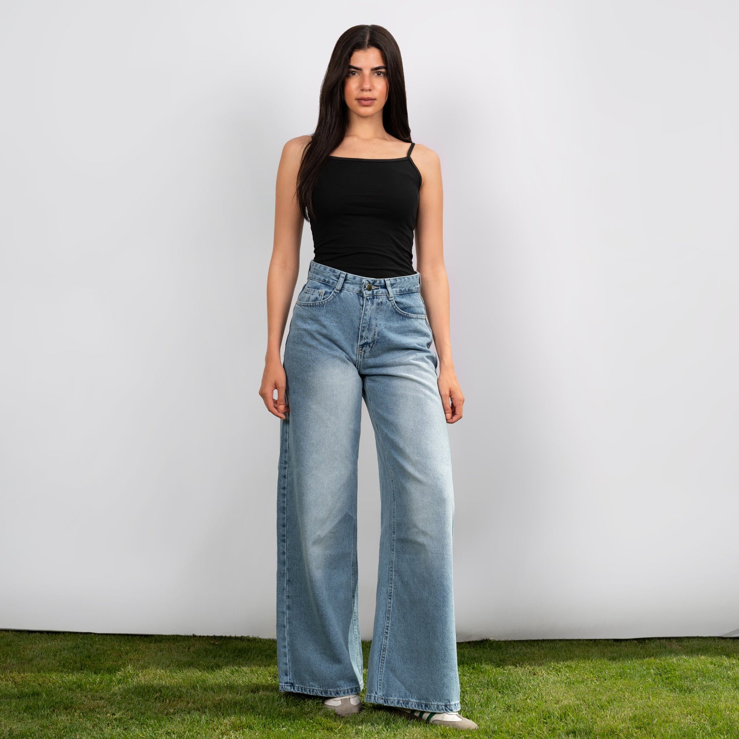 Curve - High Waist Light Blue Denim