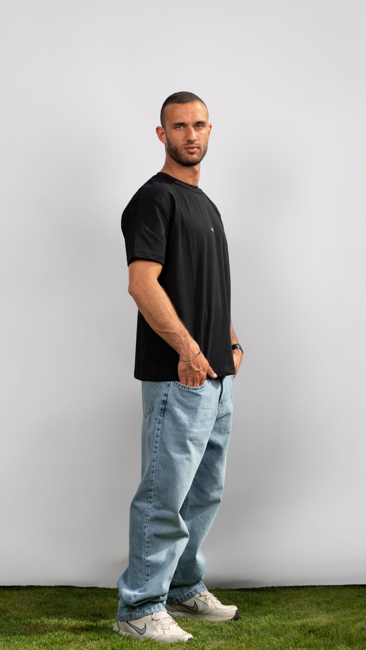 Relaxed Fit Denim - Light Blue Denim
