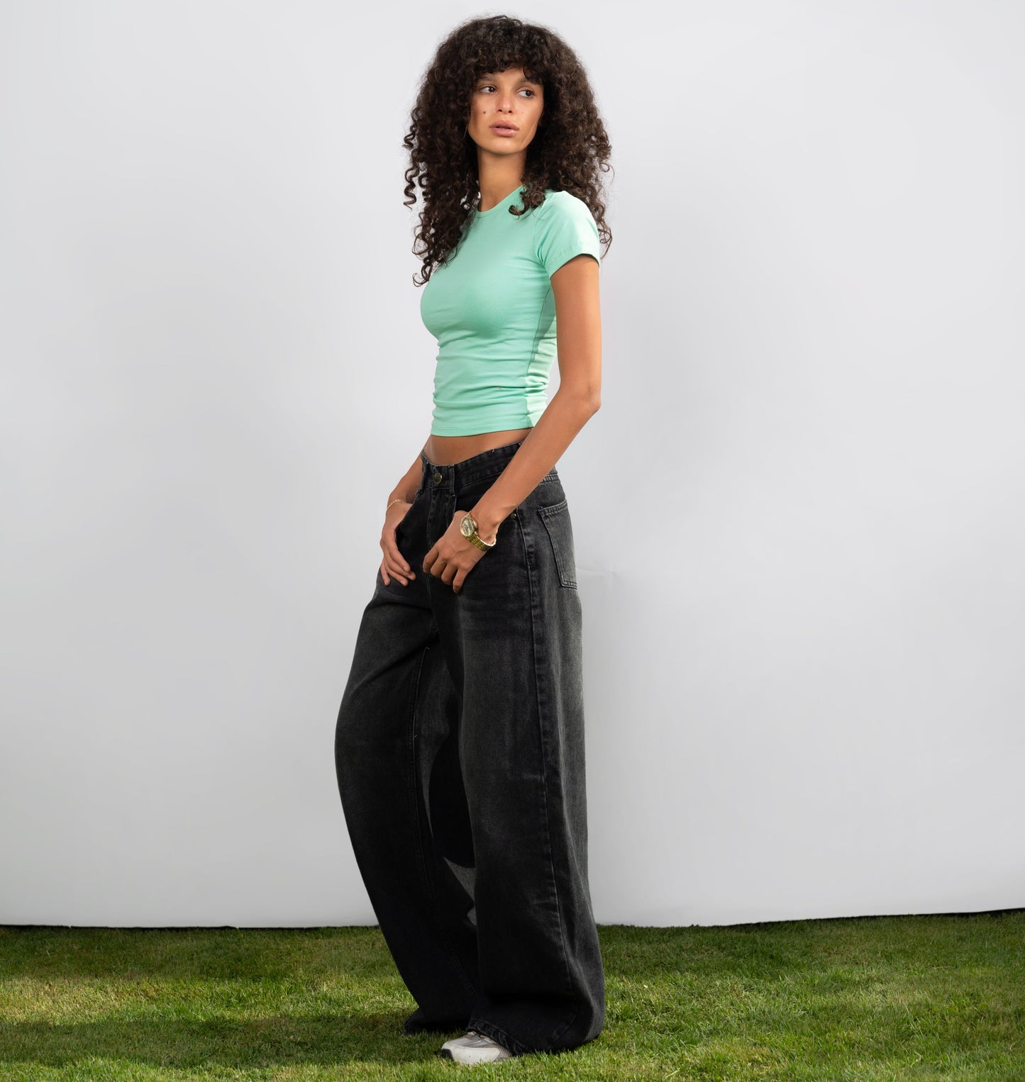 Short Sleeve Mint Top