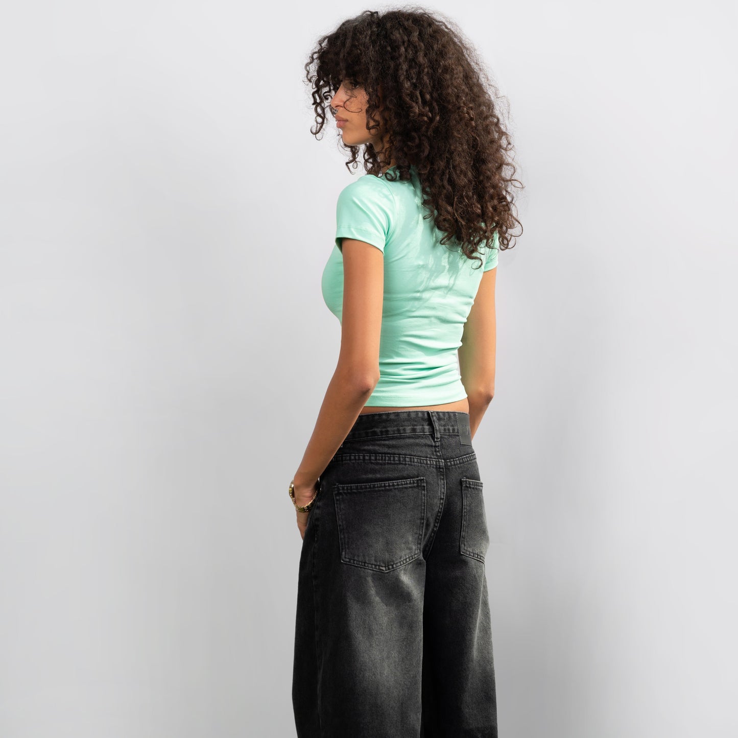 Short Sleeve Mint Top