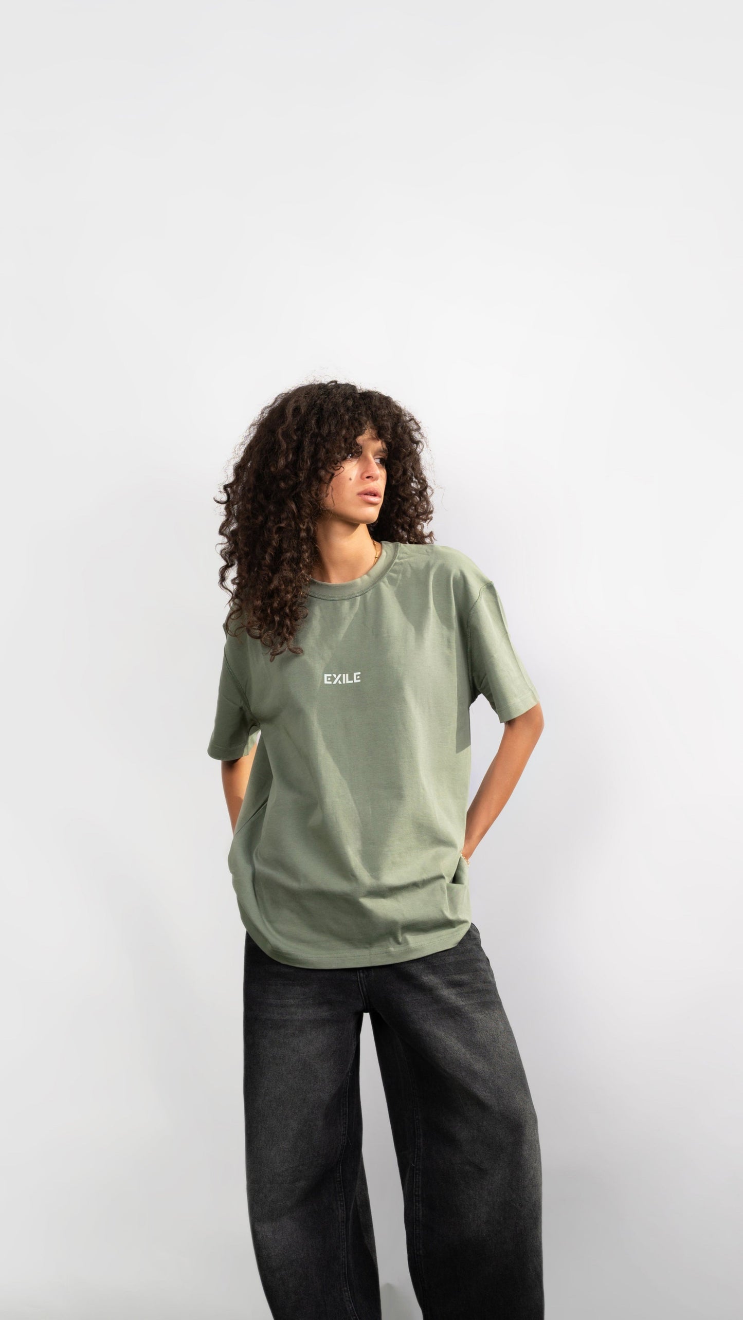 Oversized Olive tee