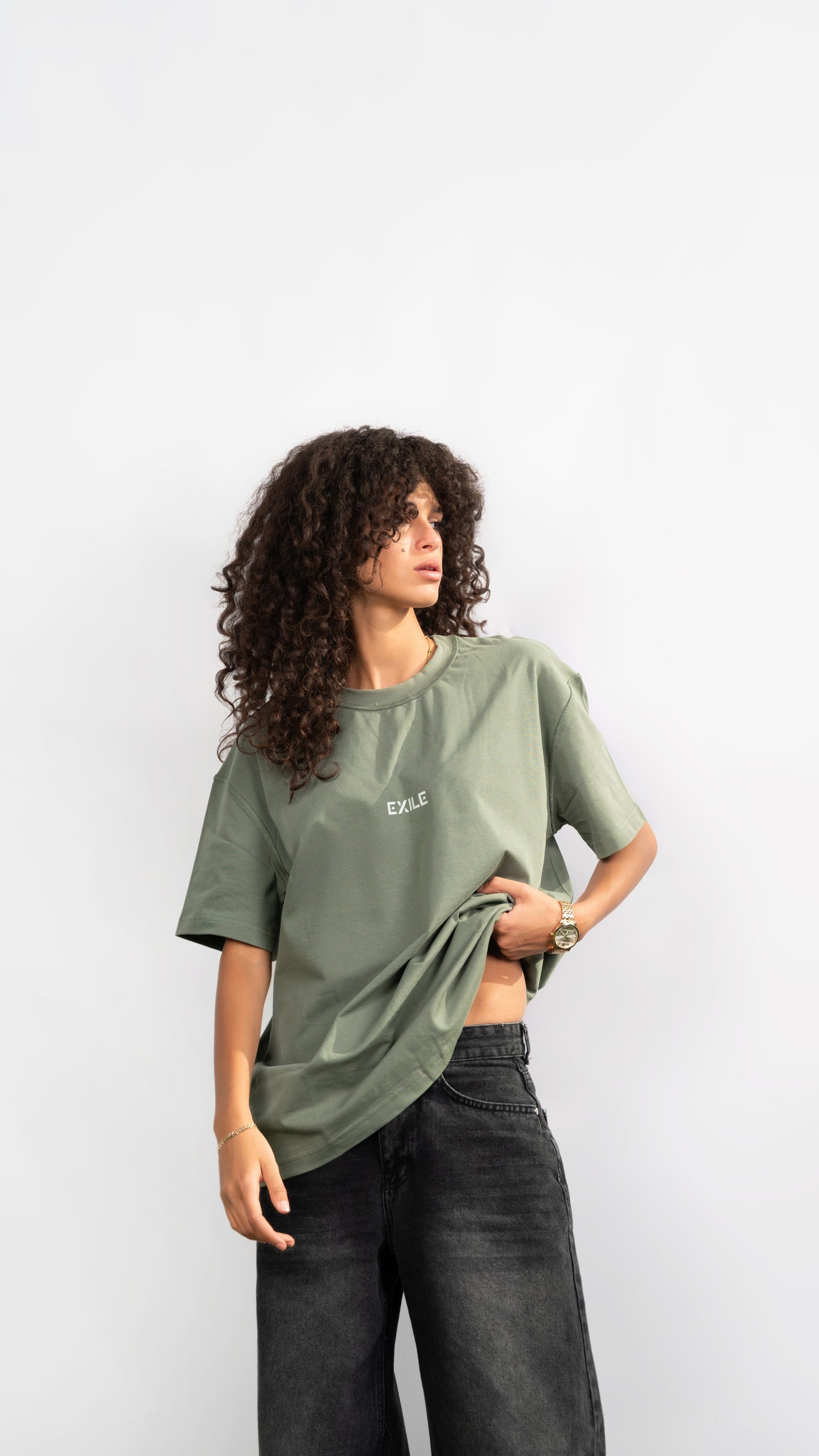 Oversized Olive tee