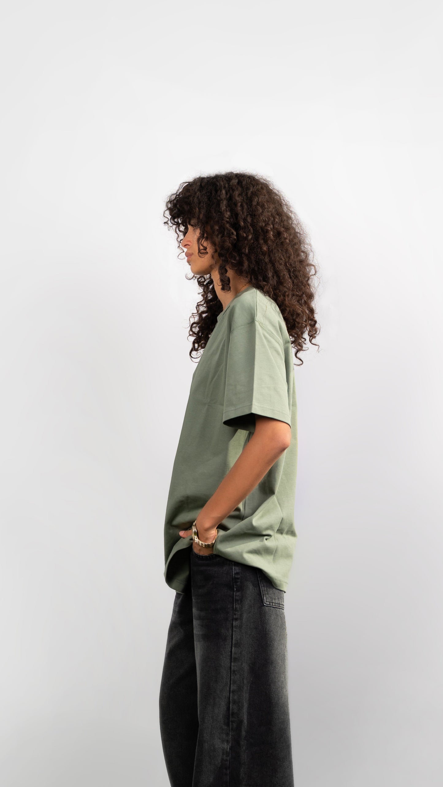 Oversized Olive tee