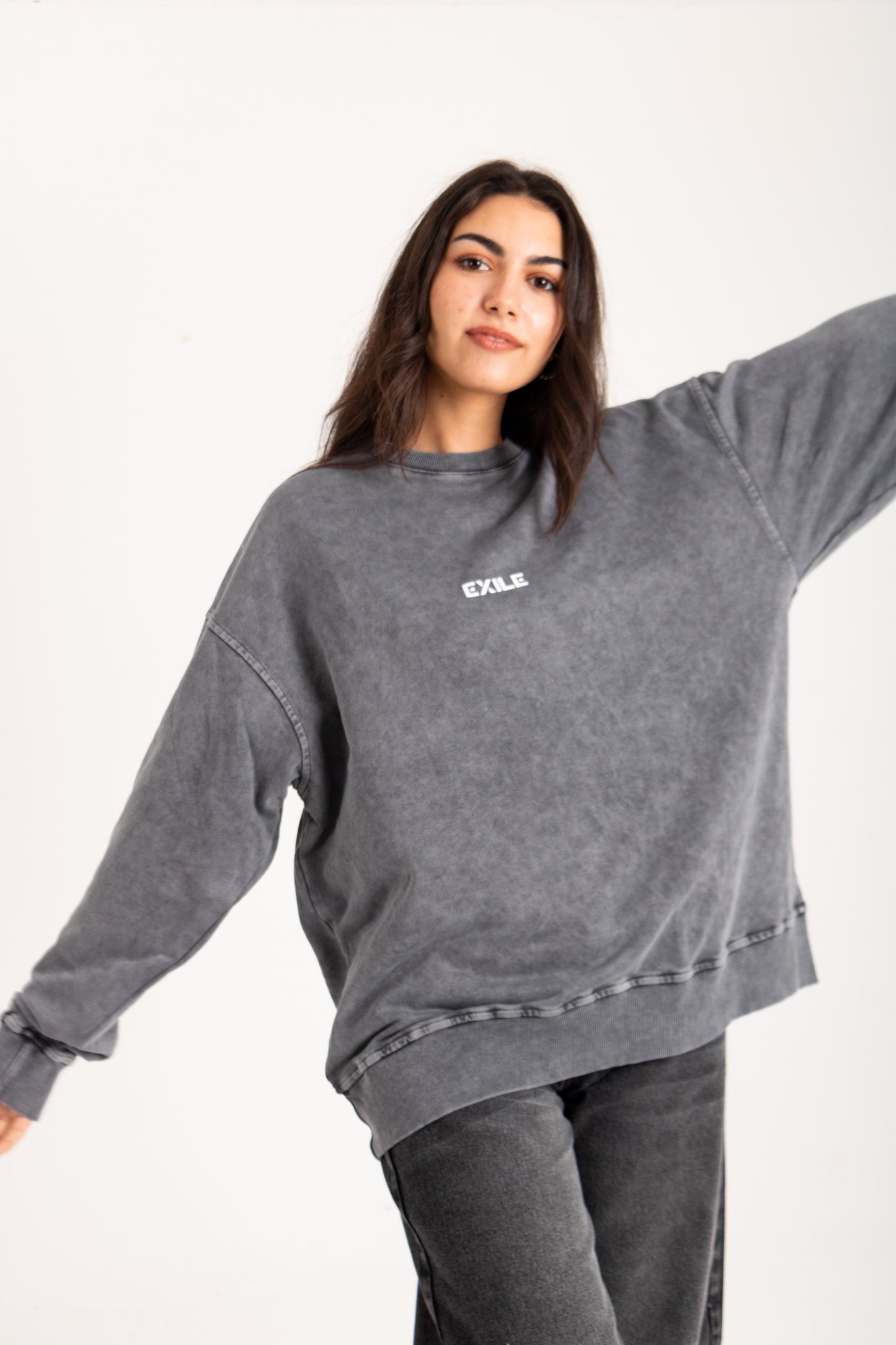 Exile Acid Washed Crewneck