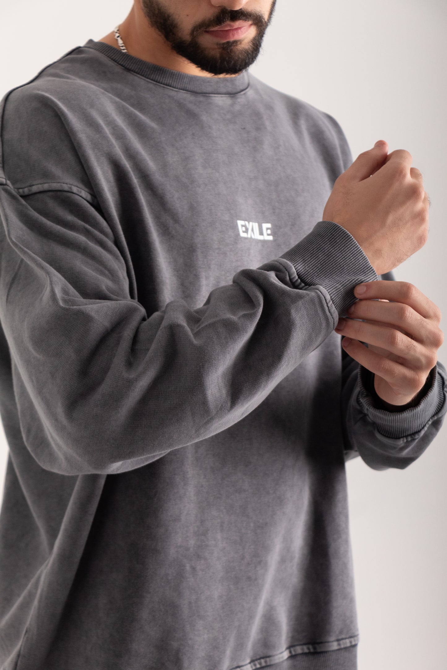 Exile Acid Washed Crewneck