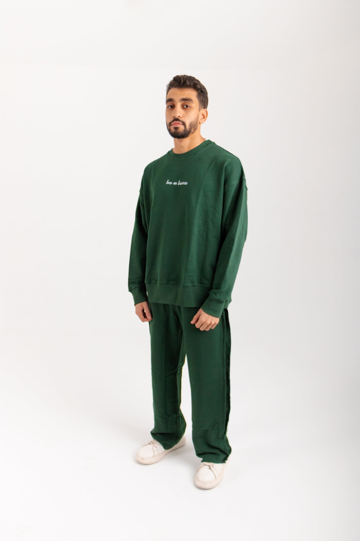 Here on Business Crewneck