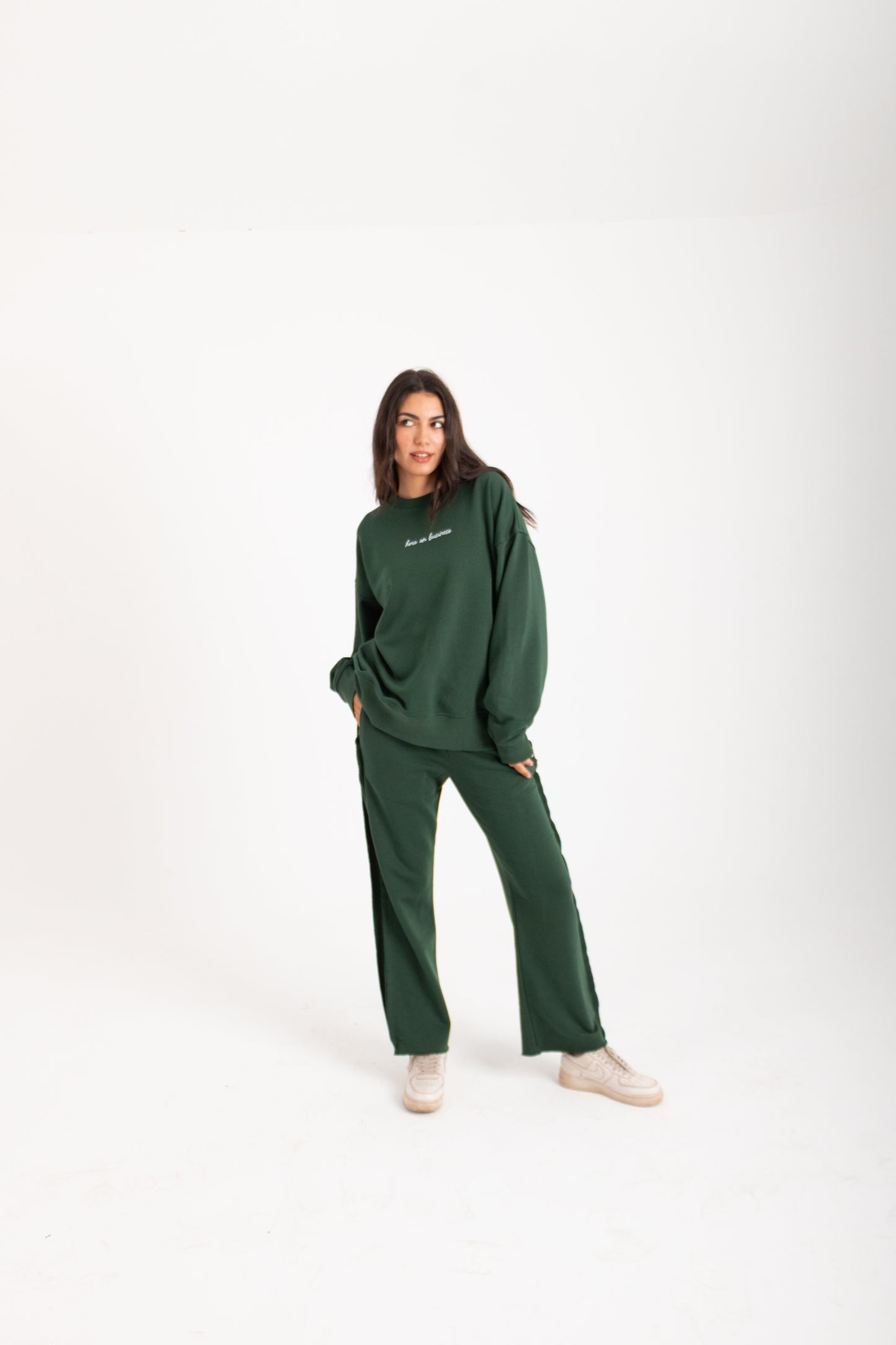 Here on Business Crewneck