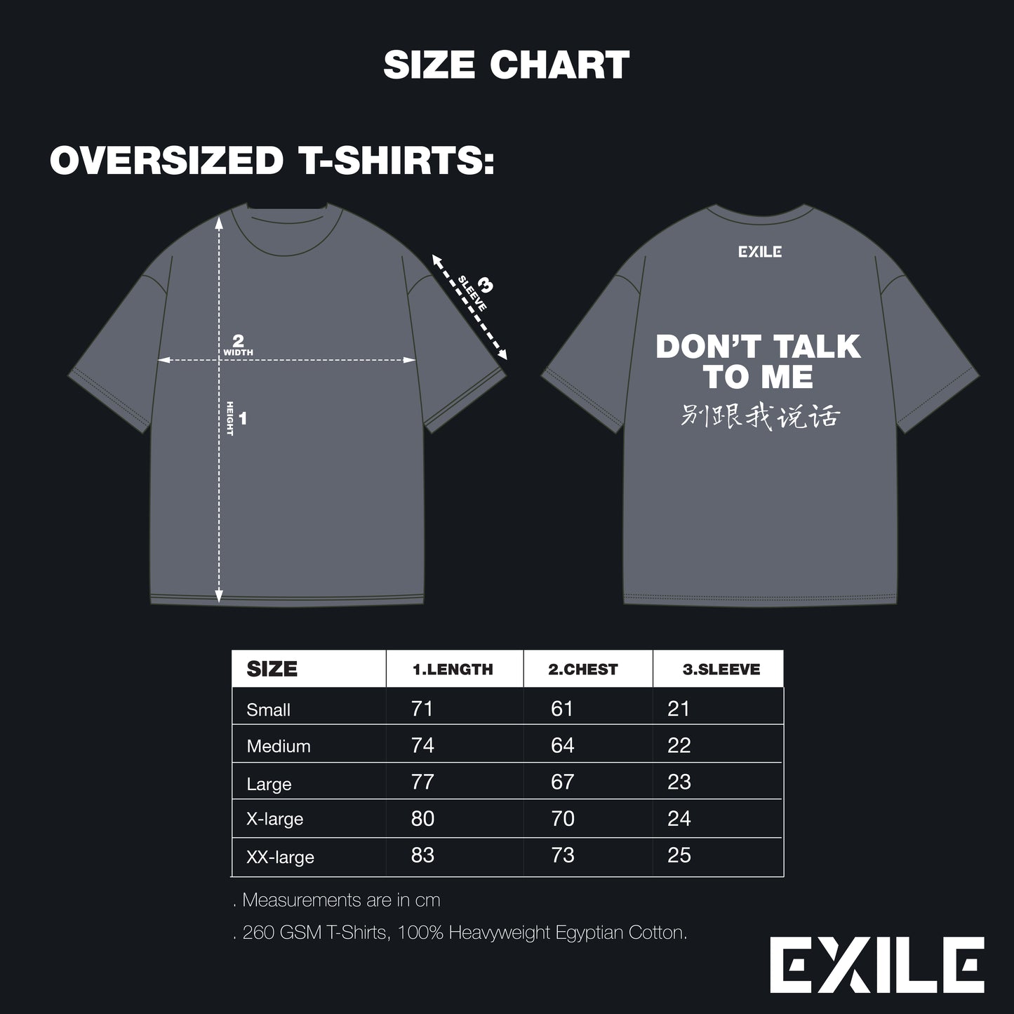 "Don't Talk To Me" Oversized tee