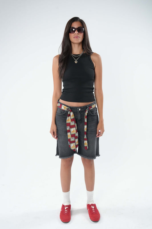 Denim Short - Black