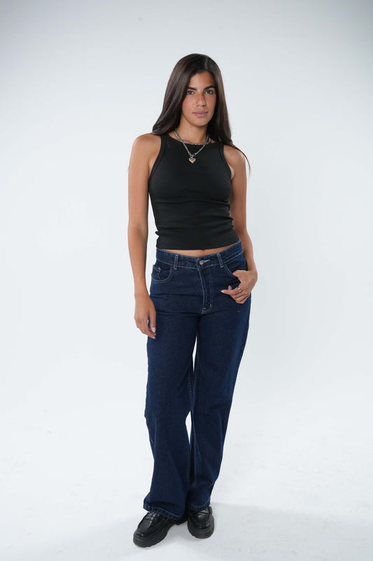 Low Waist Denim - Midnight Blue