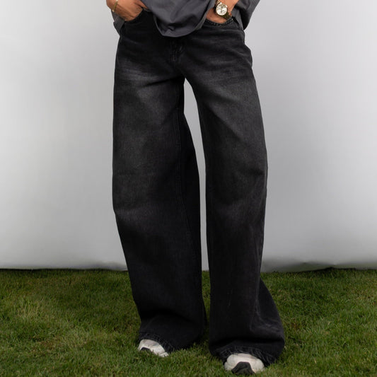 Curve - High Waist Charcoal Denim