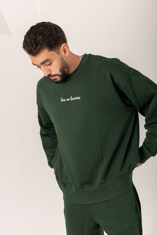 Here on Business Crewneck