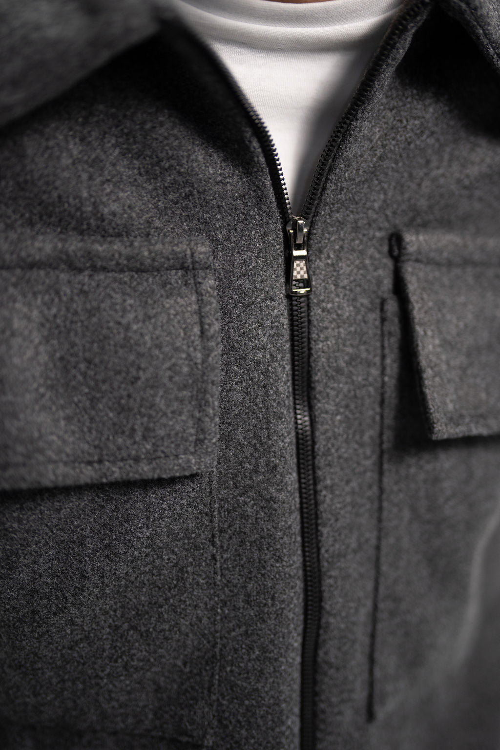 Wool Overshirt – Dark Grey