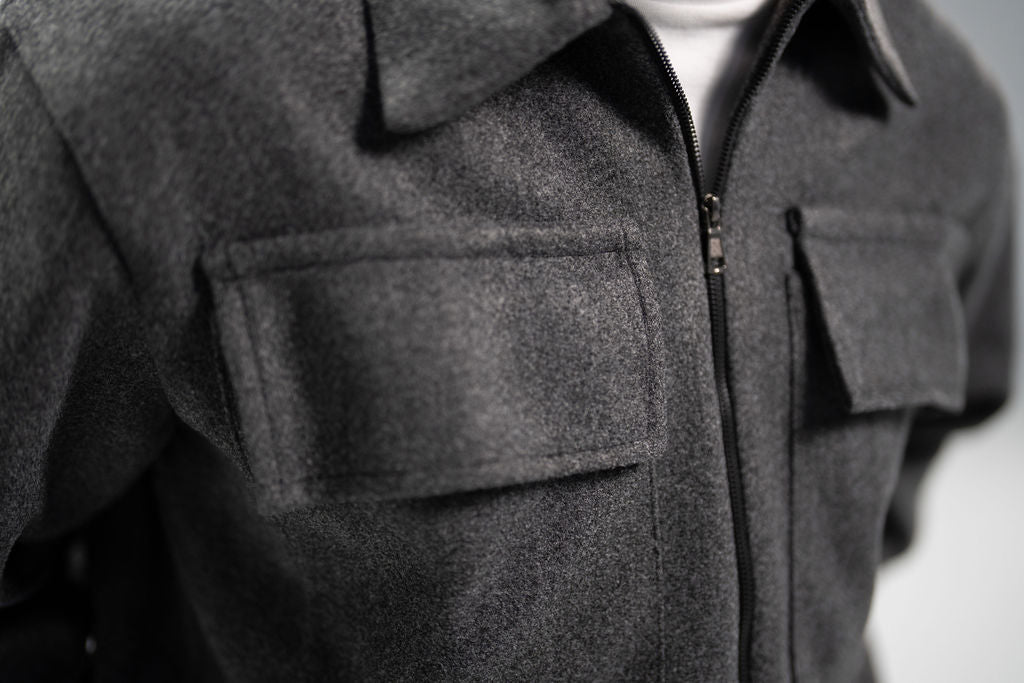 Wool Overshirt – Dark Grey