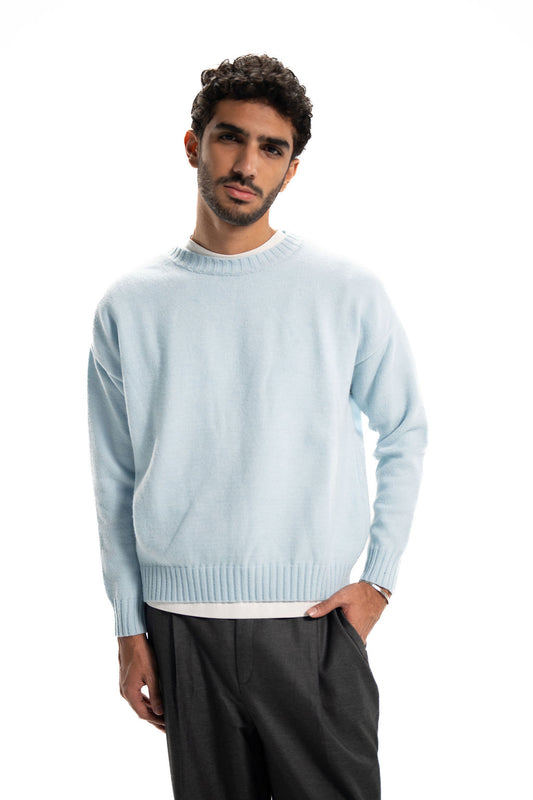 Knit Pullover – Baby Blue