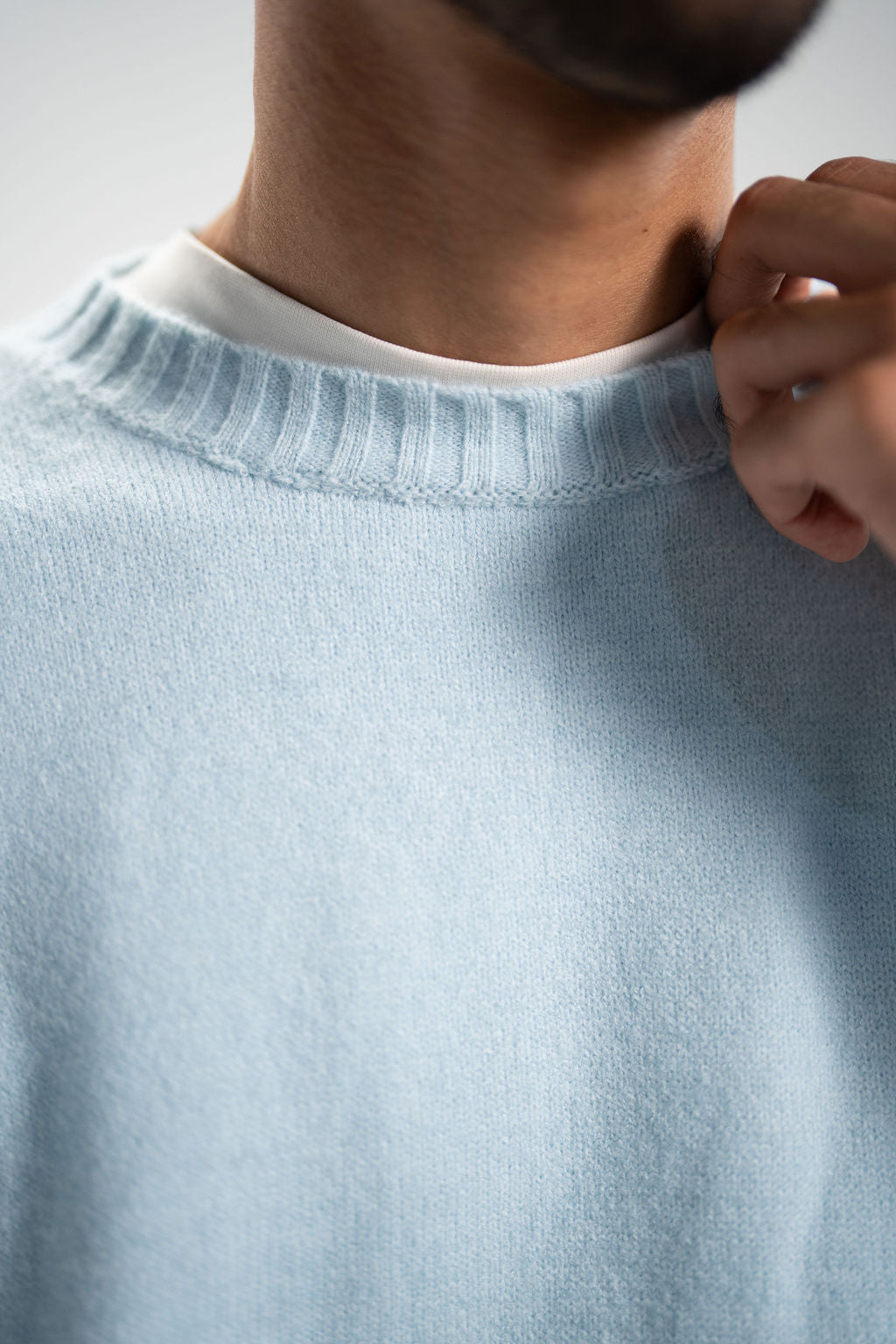 Knit Pullover – Baby Blue