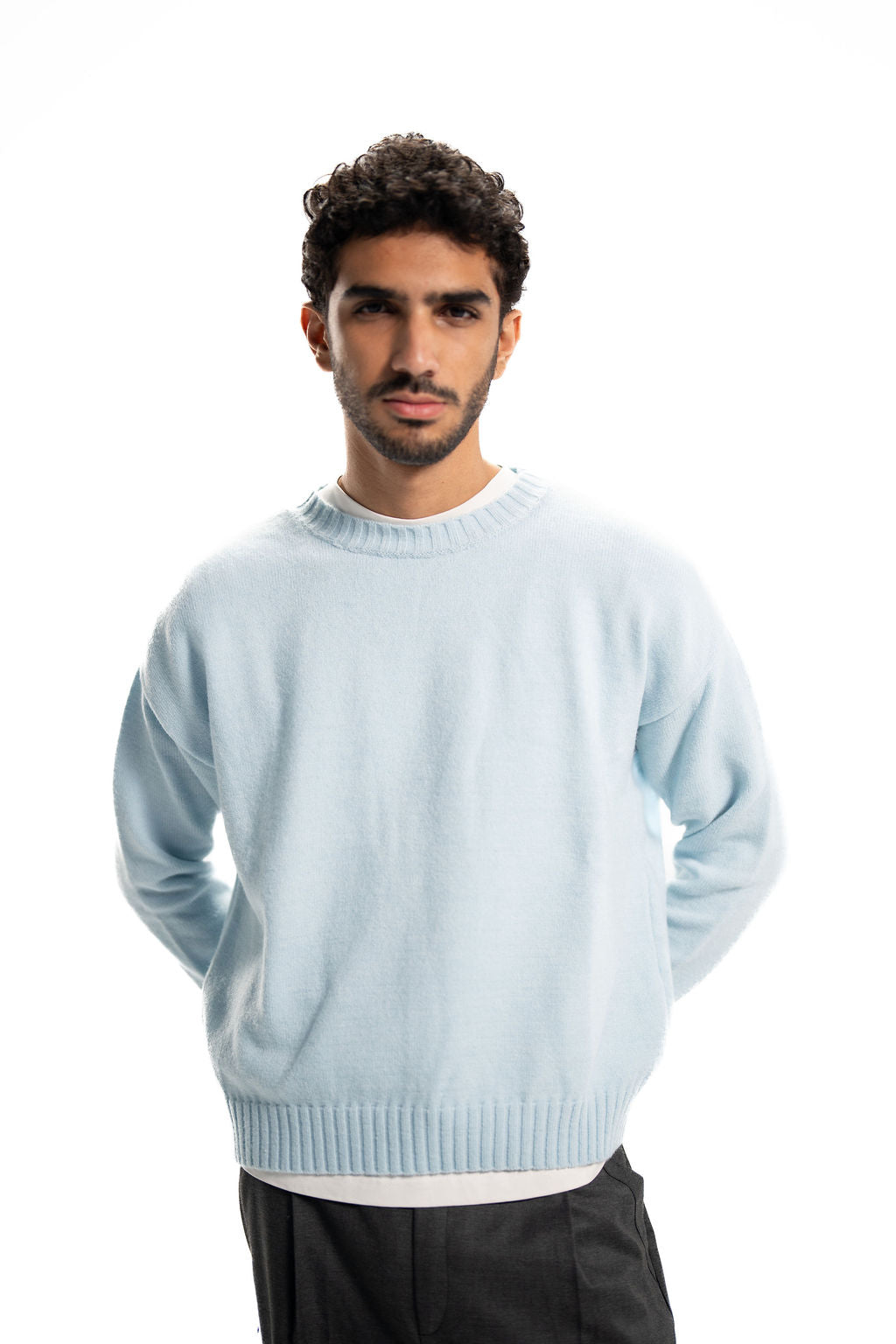 Knit Pullover – Baby Blue