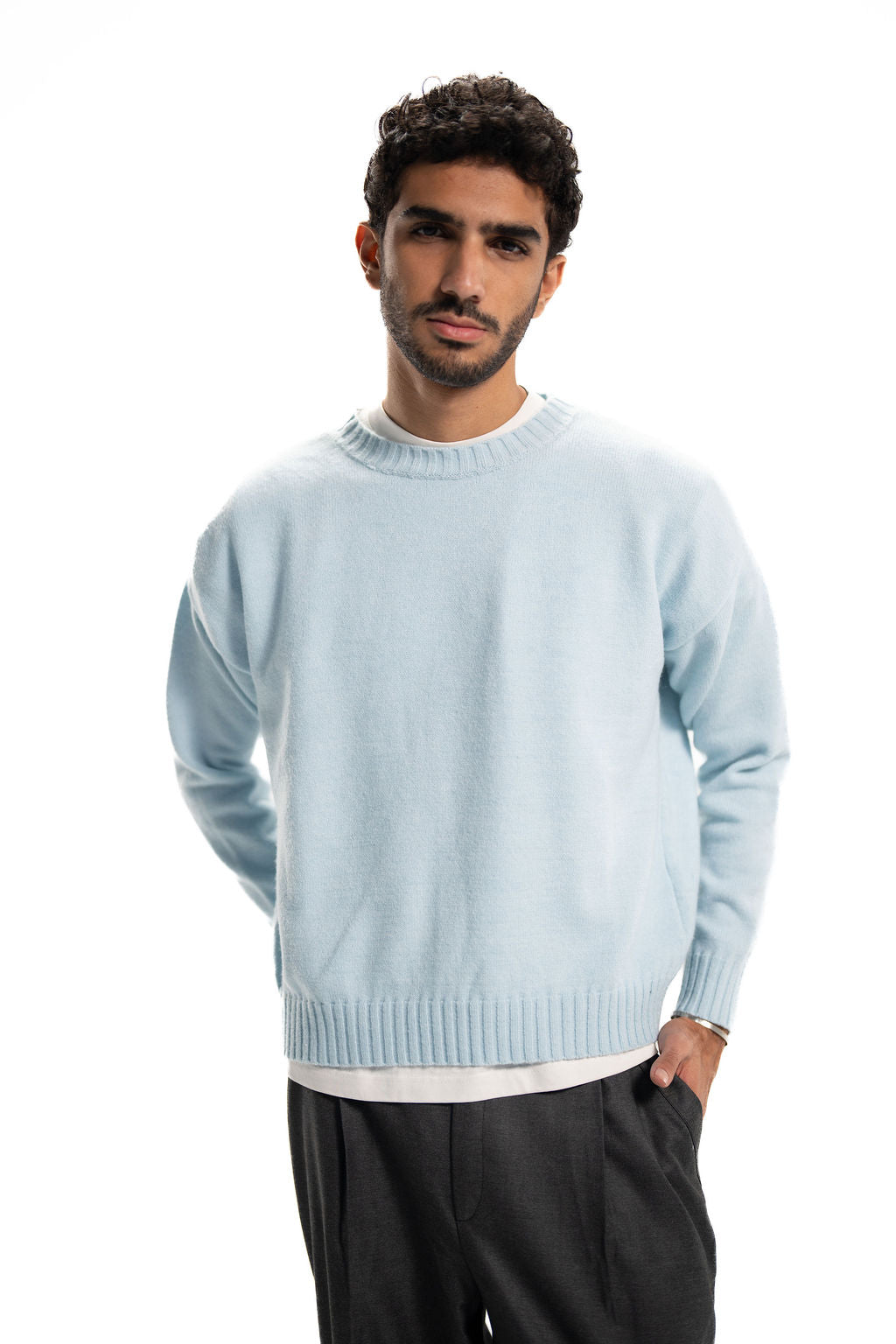 Knit Pullover – Baby Blue