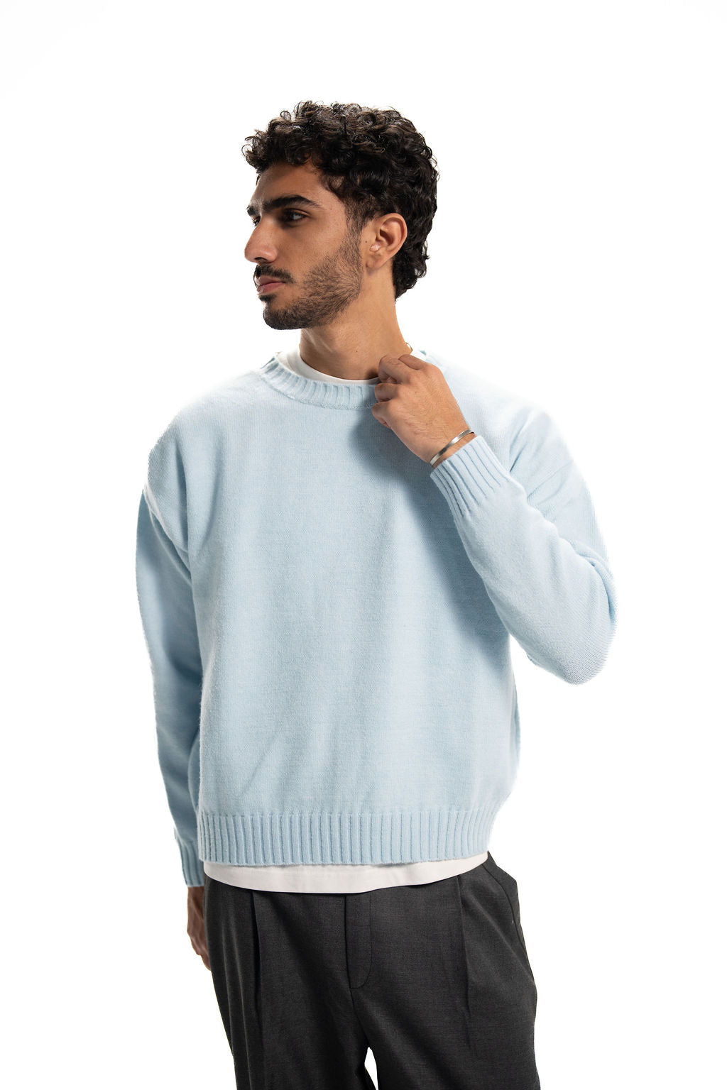 Knit Pullover – Baby Blue