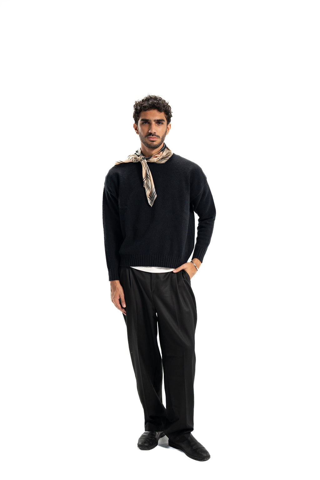 Pleated Pants – Black