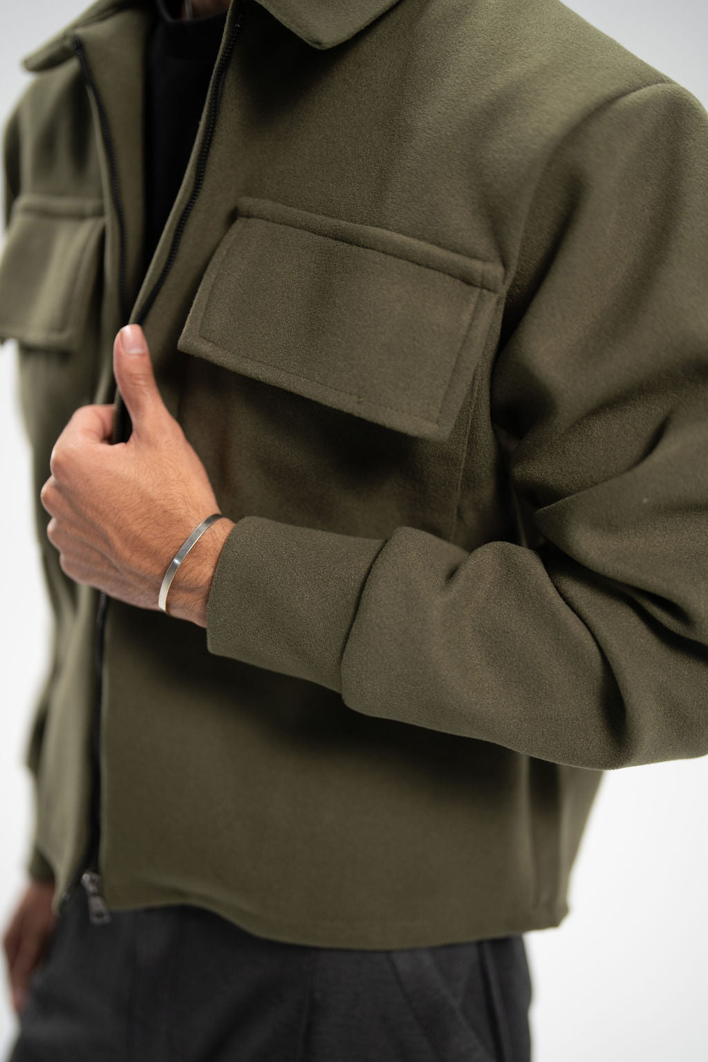 Wool Overshirt – Olive